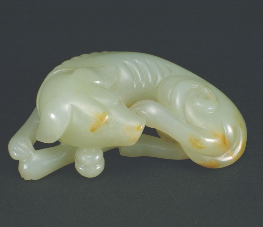 Green jade dog-China Archive
